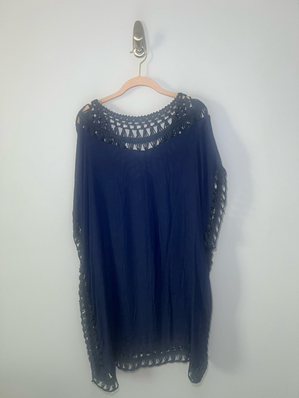 Swim Coverup with crochet detail